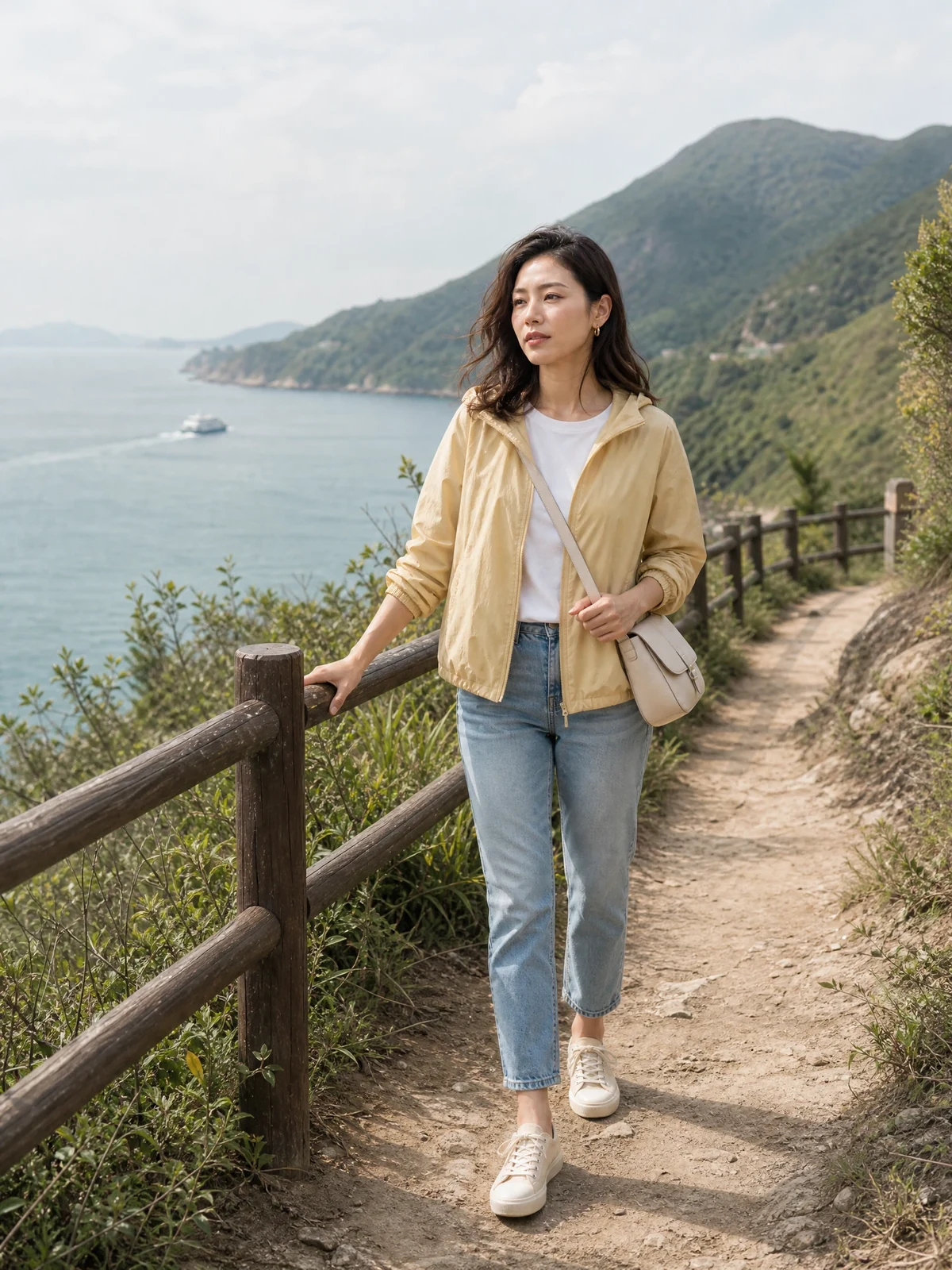 Solene 在香港沿海山徑本地週末短遊